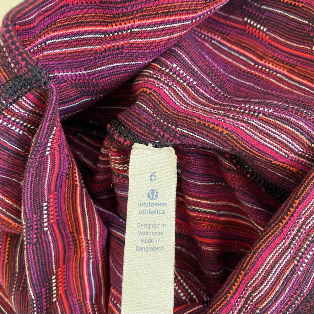 Lululemon Wunder Under Space Dye Plum Leggings
